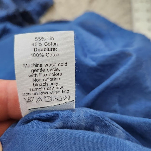 Madewell Plaid Ruffle Off Shoulder Mini Dress Linen Cotton Blend Size 8 - Picture 9 of 13